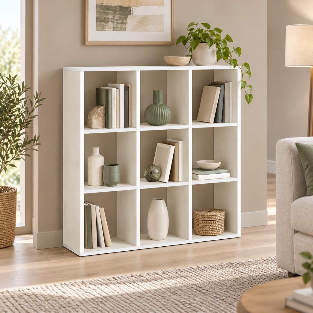 Libreria Hawai con 9 vani – 106 × 32 × 106 cm