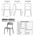 Sedie Adele Impilabili