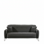 Divano Crown 3 posti ecopelle effetto nuvolato grigio 07-619 215x94x98h cm.