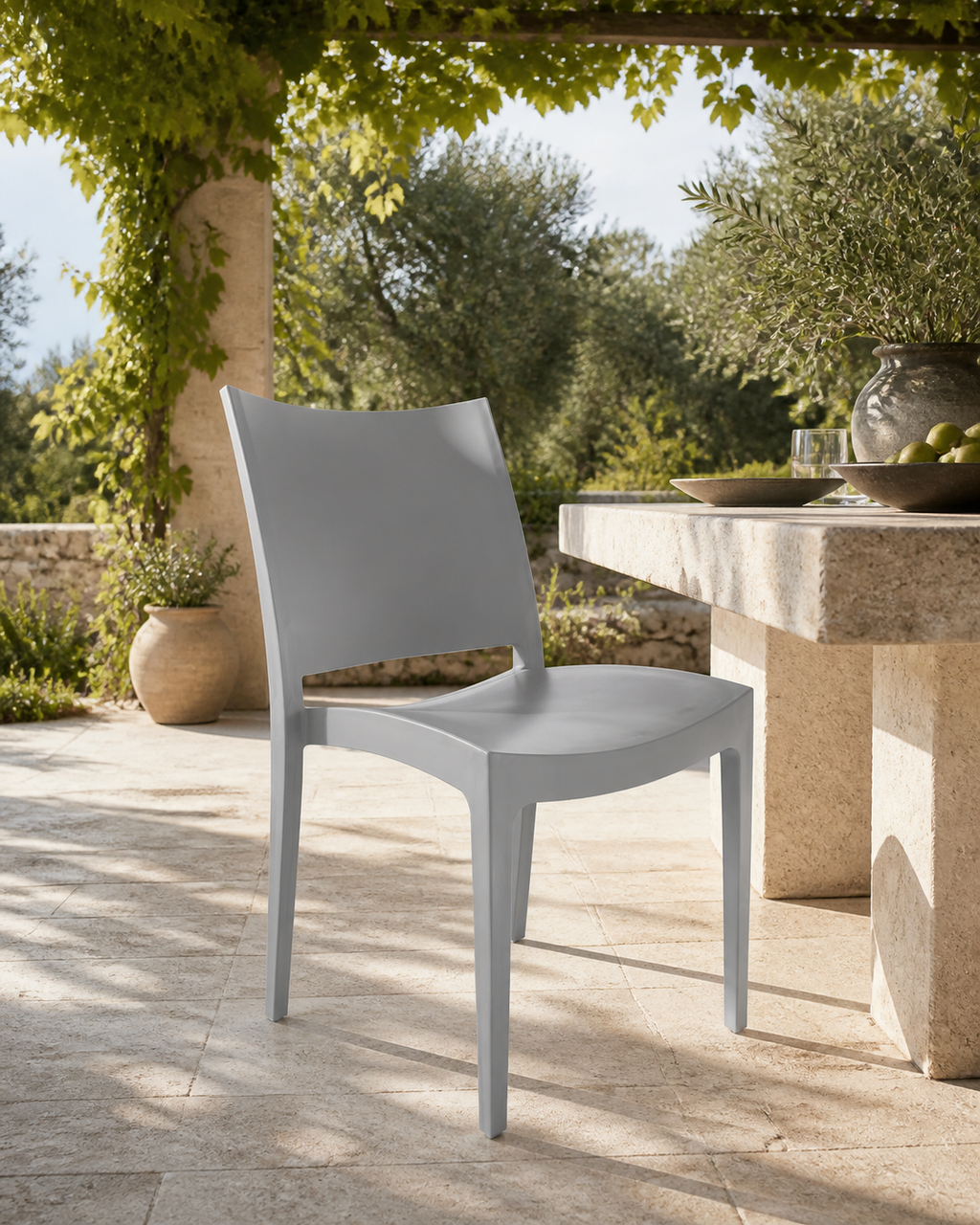 Sedie Greta Impilabili - colore grigio