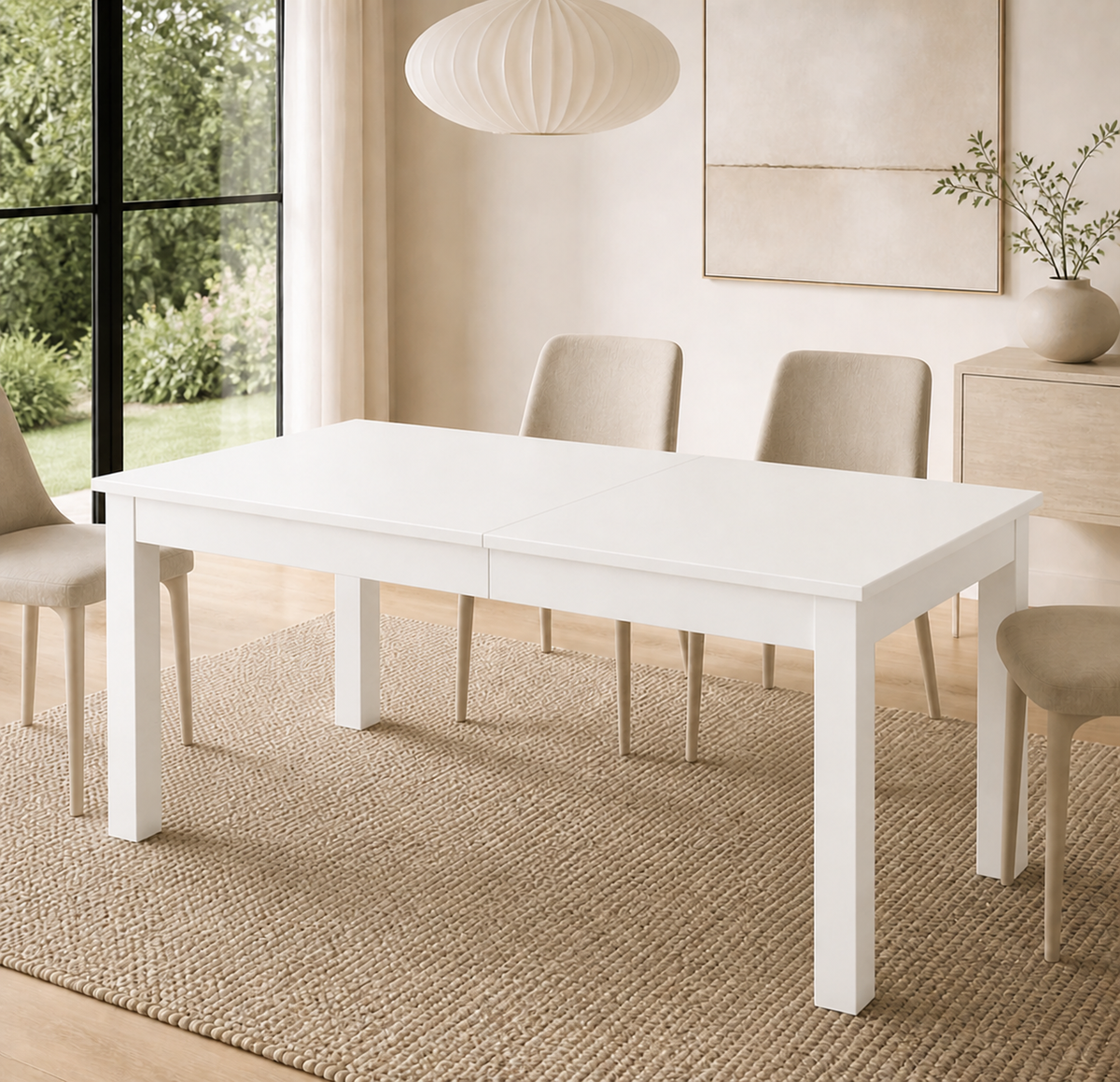 Tavolo Super4 160 × 90 cm allungabile fino a 320 cm - colore bianco