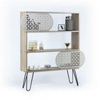 Libreria Illia con 3 ripiani – Rovere e nero – immagine 1