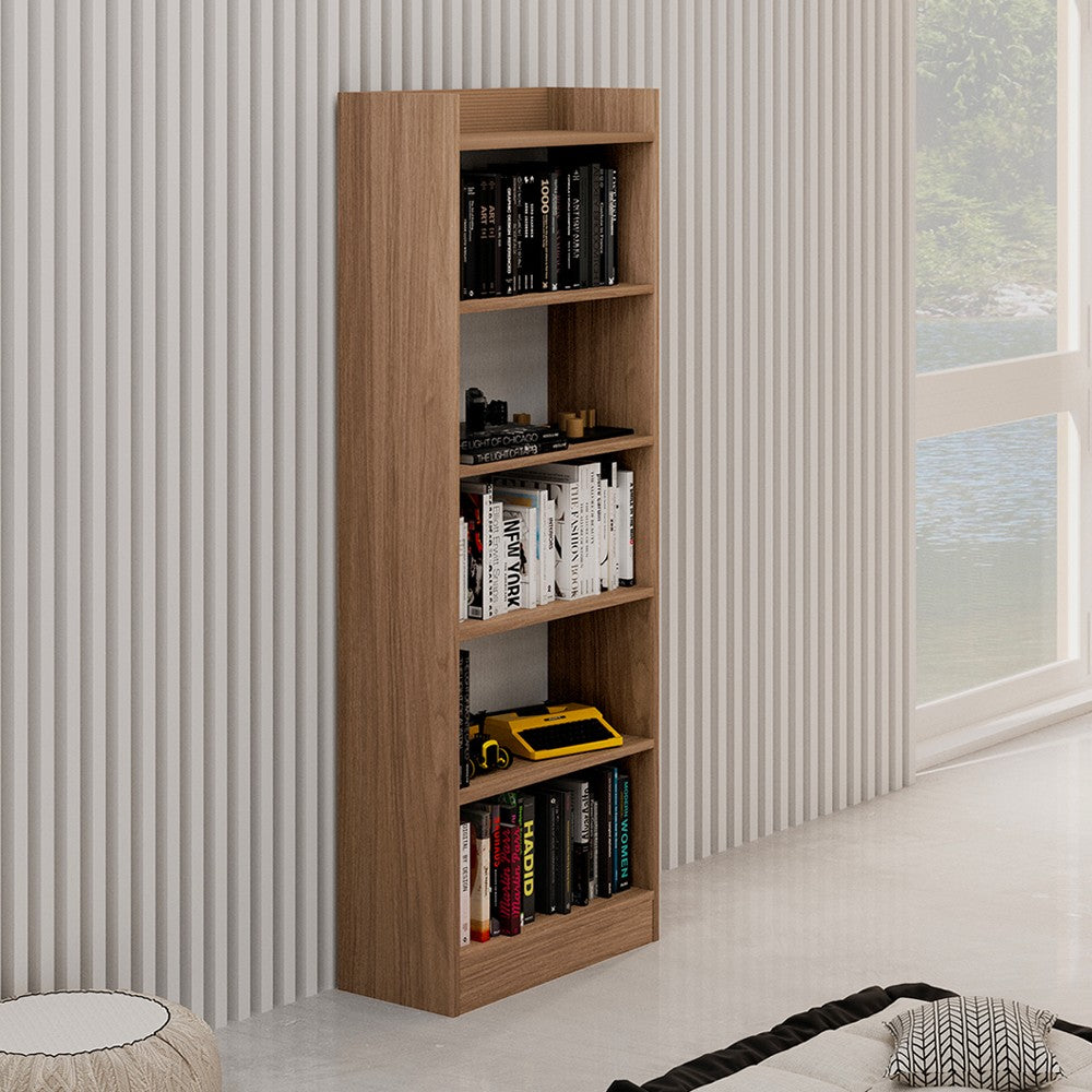 Libreria Alessia con 6 ripiani – Noce naturale – immagine 1