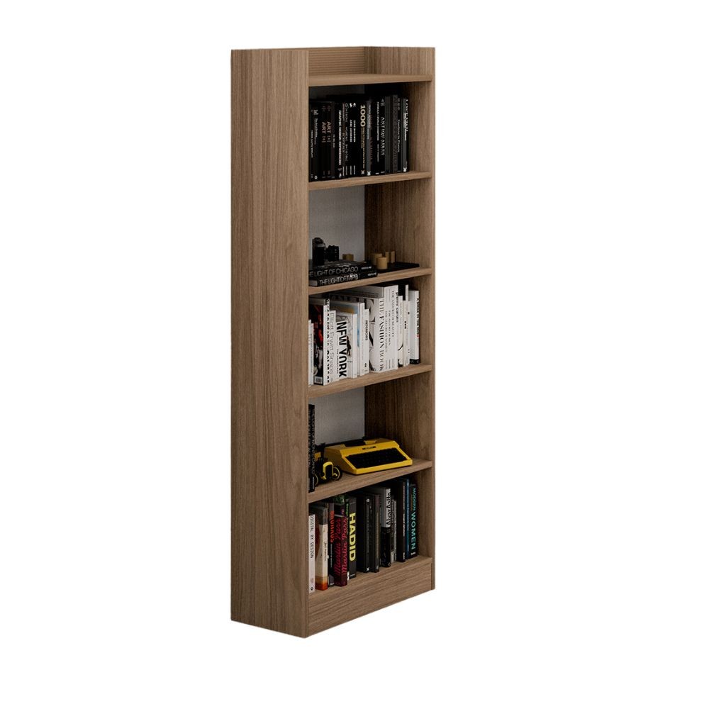 Libreria Alessia con 6 ripiani – Noce naturale – immagine 2