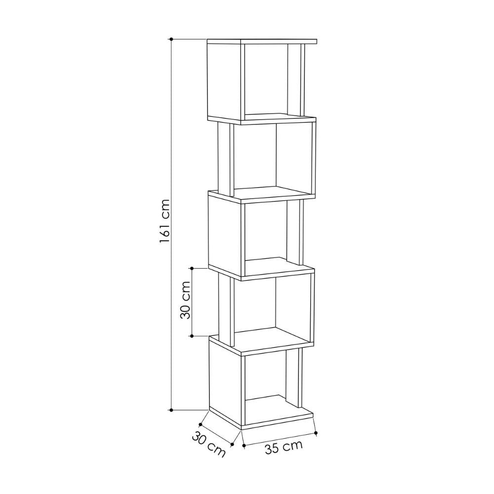 Libreria a cubo Piri – Bianco – immagine 5