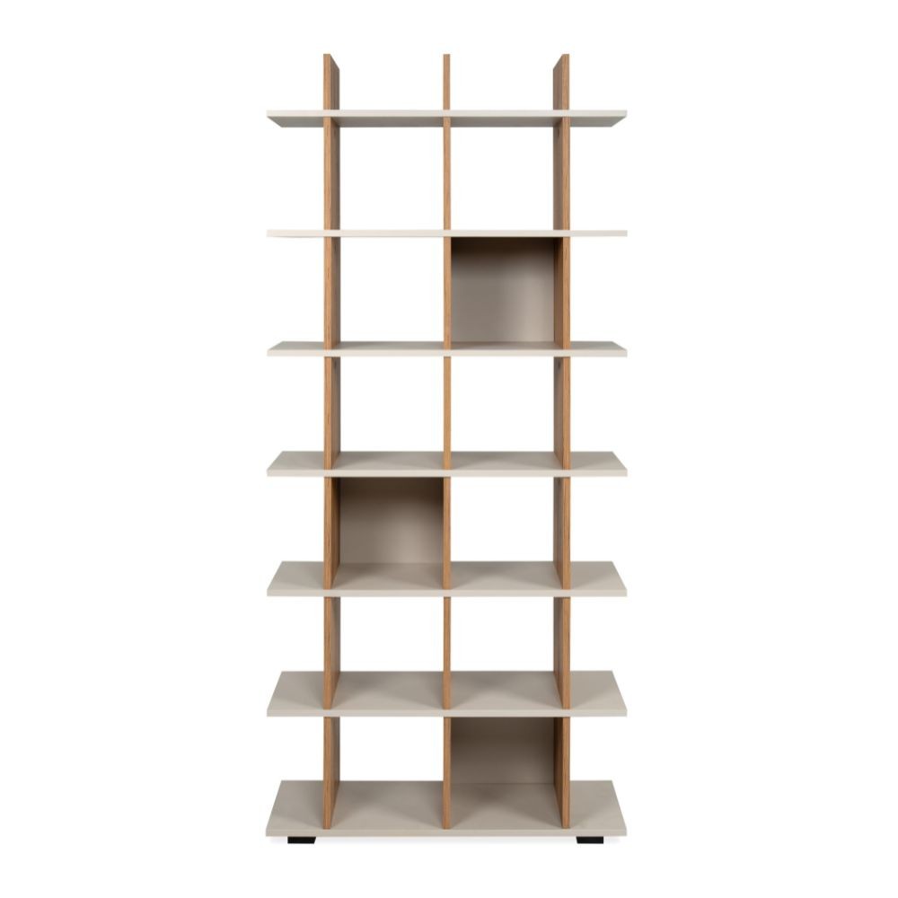 Libreria Navas20A con 3 vani – Rovere artisan e cashmere – immagine 2