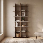 Libreria Navas20A con 3 vani – Rovere artisan e cashmere – immagine 1