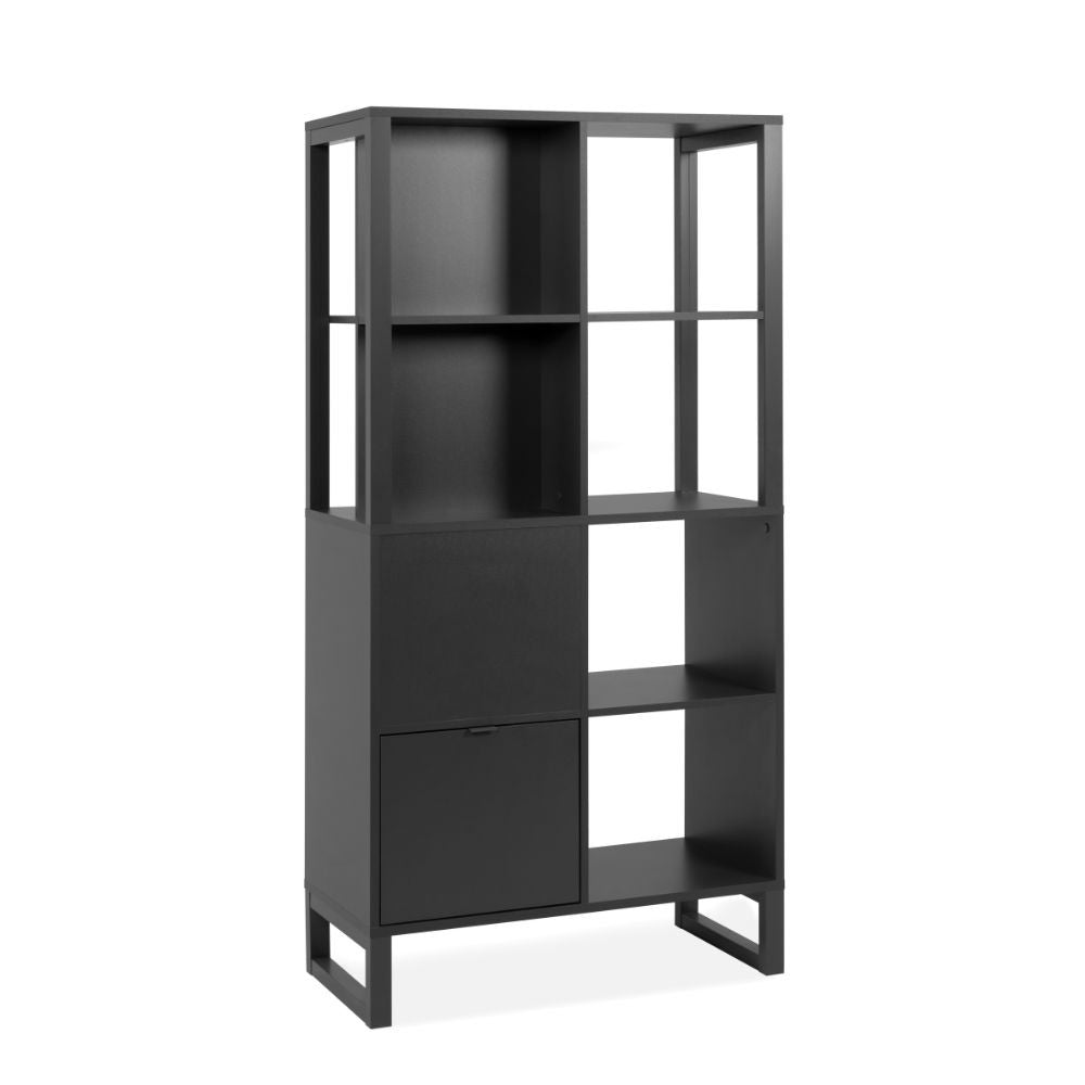 Libreria bifacciale Sumatra20A con ante – Antracite – immagine 4