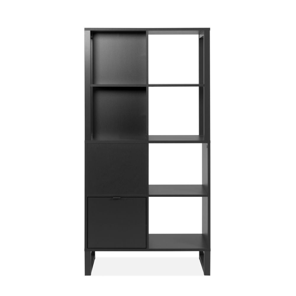 Libreria bifacciale Sumatra20A con ante – Antracite – immagine 3