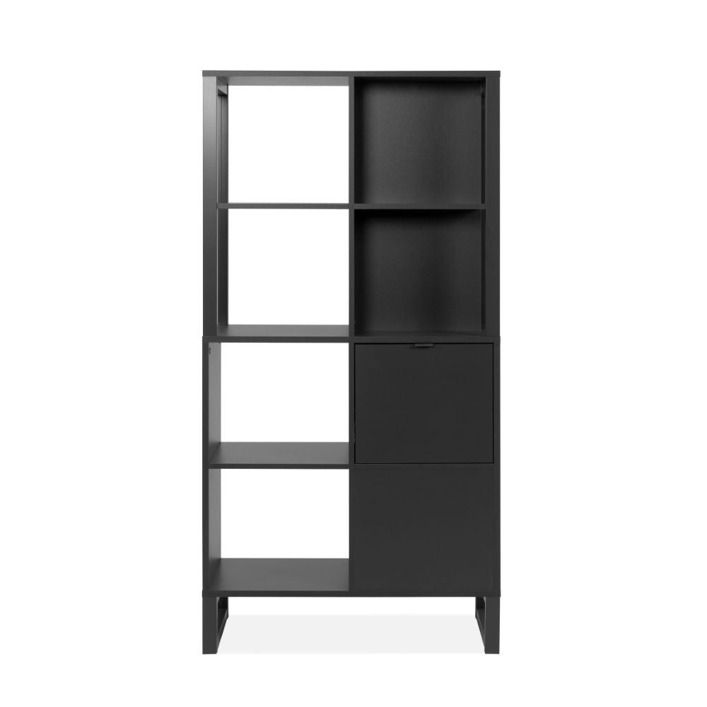 Libreria bifacciale Sumatra20A con ante – Antracite – immagine 2
