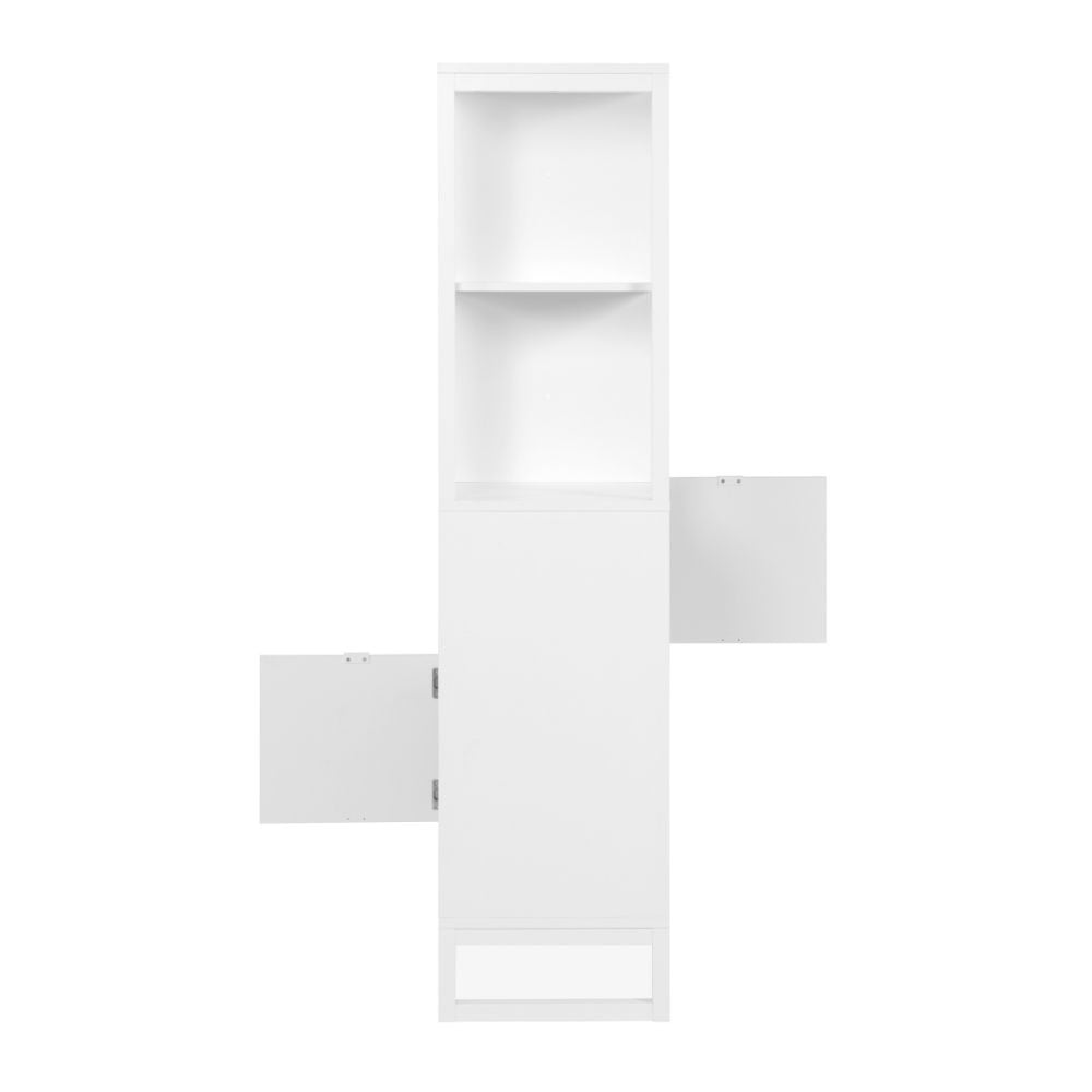 Libreria bifacciale Sumatra20A con ante – Bianco – immagine 12