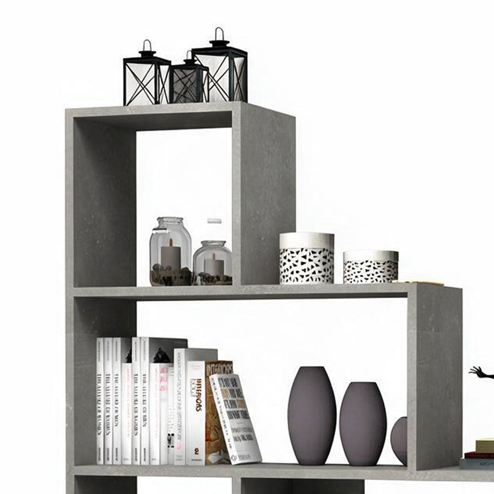 Libreria a scala Alis – Cemento – immagine 5