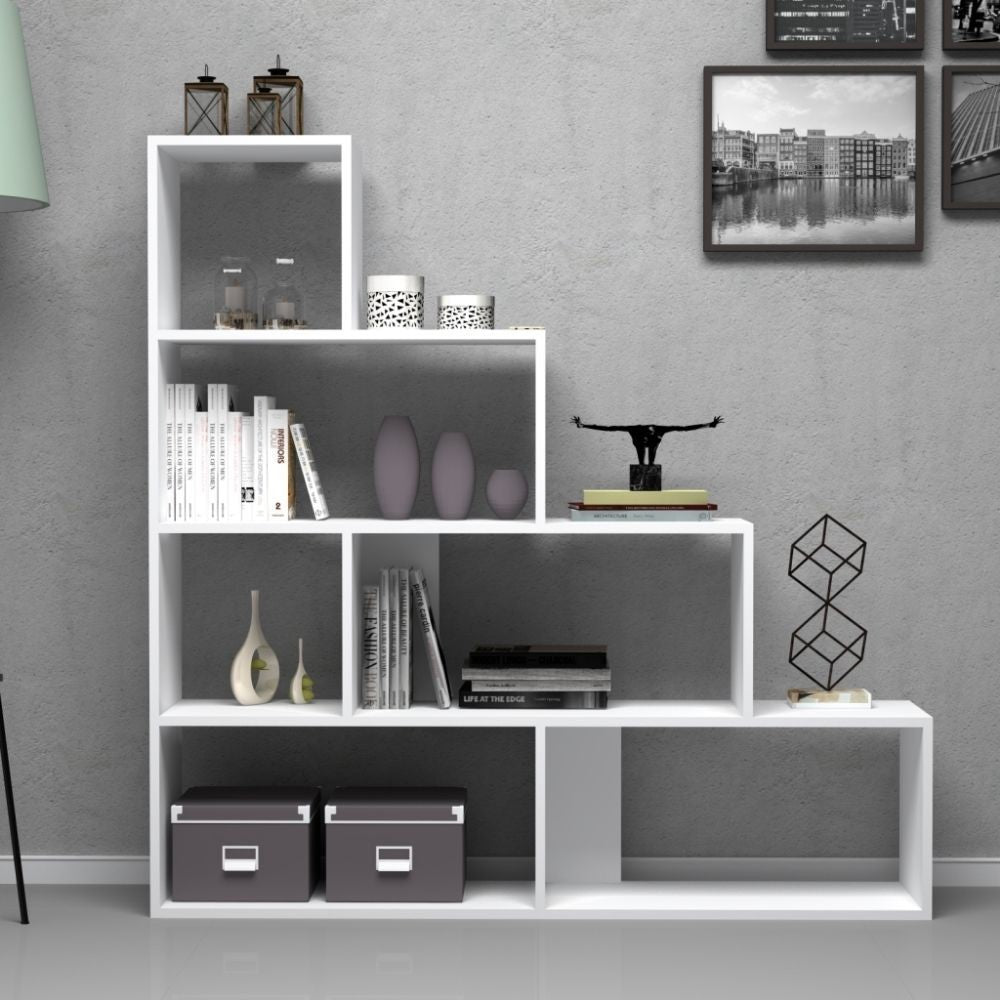 Libreria a scala Alis – Bianco – immagine 1