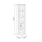 Libreria angolare Nati con 5 ripiani – Bianco – immagine 3