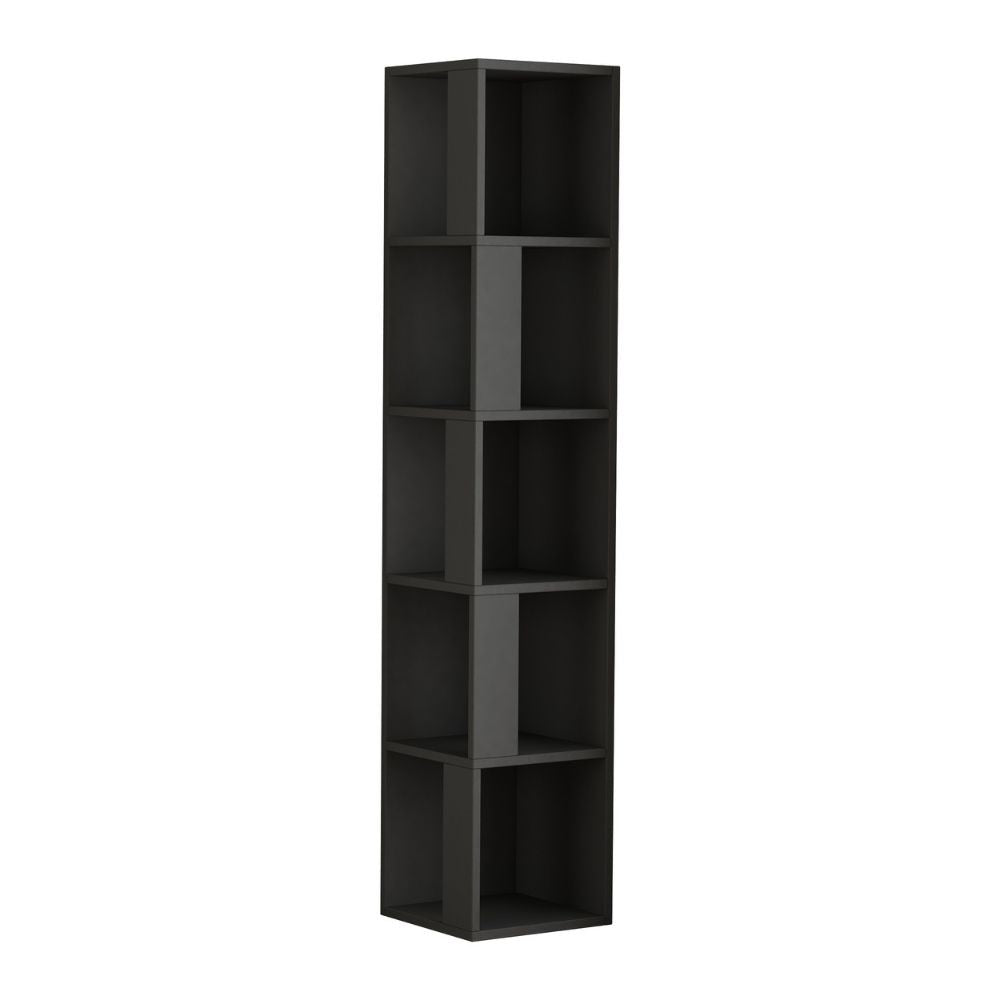 Libreria angolare Piano con 5 ripiani – Antracite – immagine 3