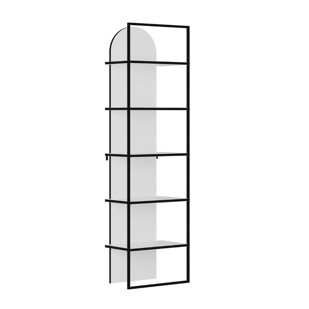 Libreria Archy con 5 ripiani – Bianco – immagine 6