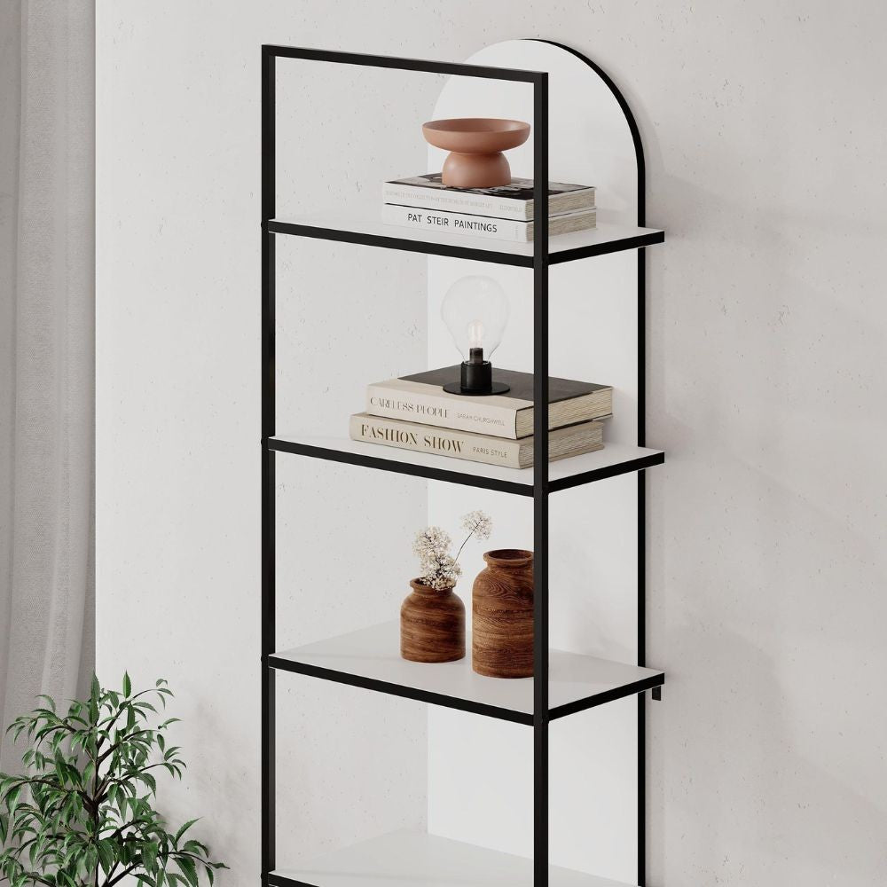 Libreria Archy con 5 ripiani – Bianco – immagine 3
