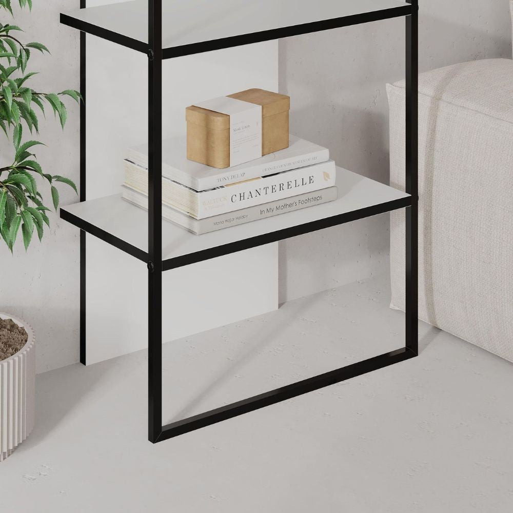 Libreria Archy con 5 ripiani – Bianco – immagine 5