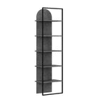 Libreria Archy con 5 ripiani – Grigio – immagine 6