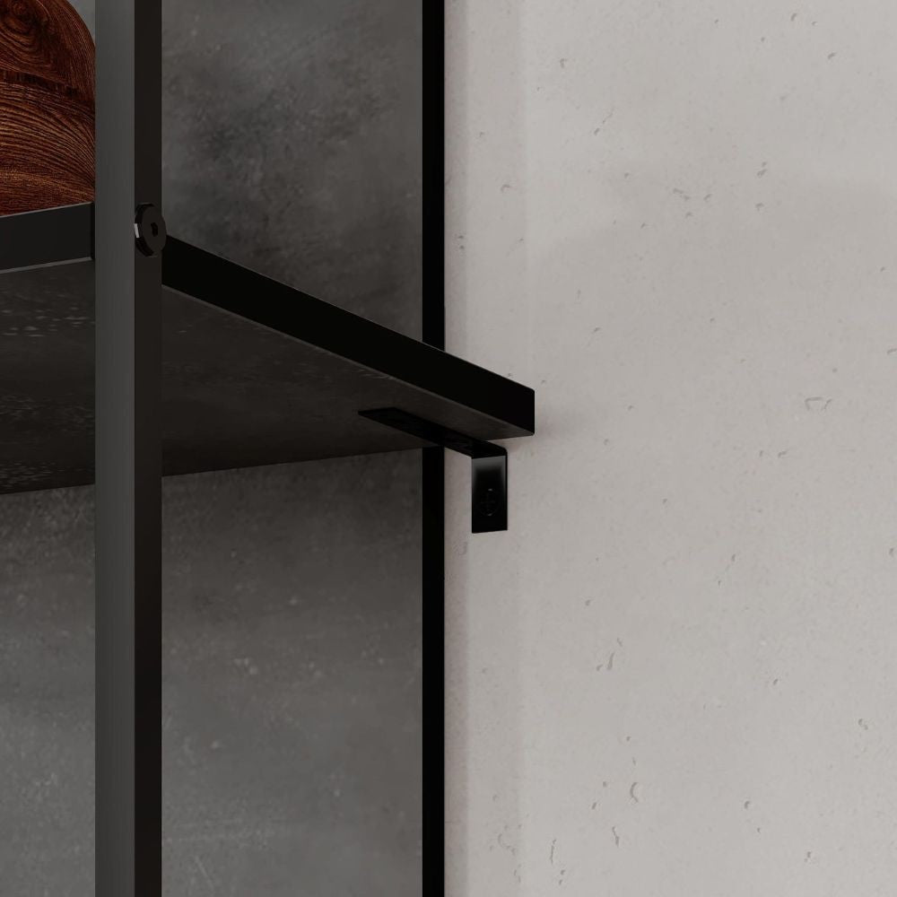 Libreria Archy con 5 ripiani – Grigio – immagine 4