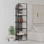 Libreria Archy con 5 ripiani – Grigio – immagine 1