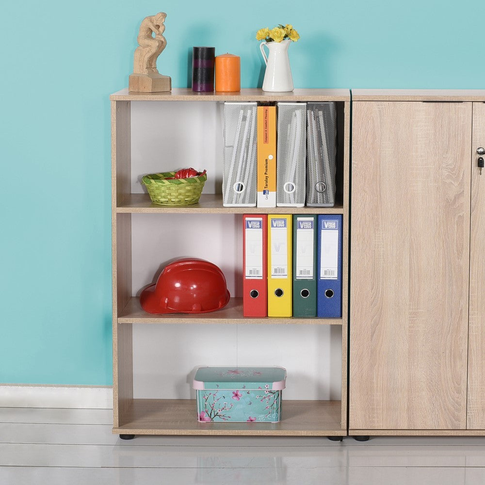 Libreria RKT330 bassa con 3 ripiani – Naturale – immagine 2