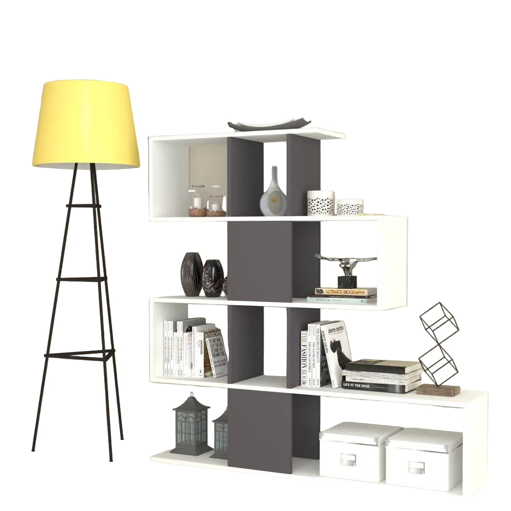 Libreria bifacciale Aktif – 145 × 29 × 145 cm