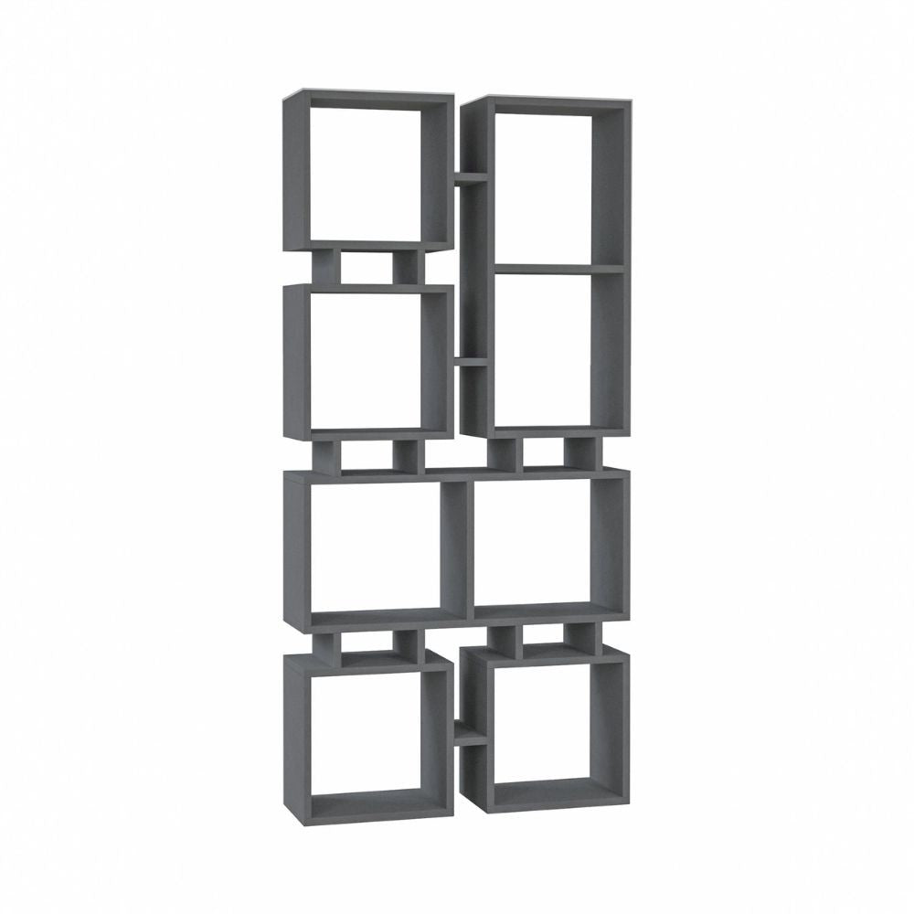Libreria bifacciale Rail con 8 vani – Antracite – immagine 2