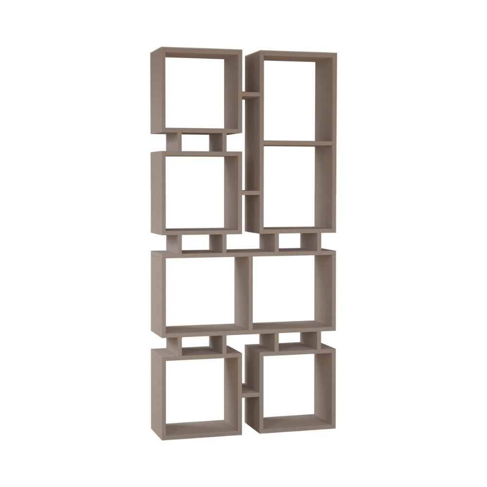 Libreria bifacciale Rail con 8 vani – Tortora – immagine 2