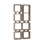 Libreria bifacciale Rail con 8 vani – Tortora – immagine 2