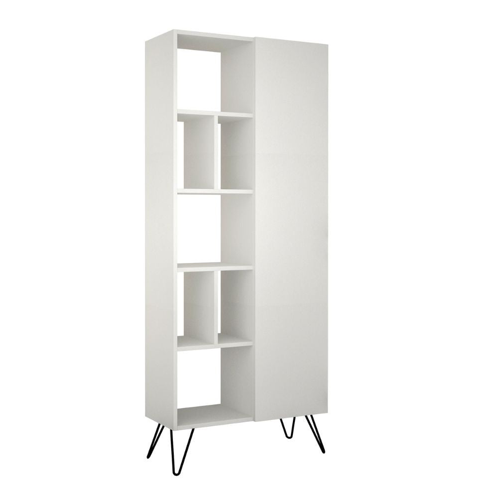 Libreria Jedda con anta – Bianco – immagine 3