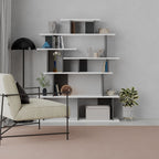Libreria design Apollon – Bianco e antracite – immagine 3