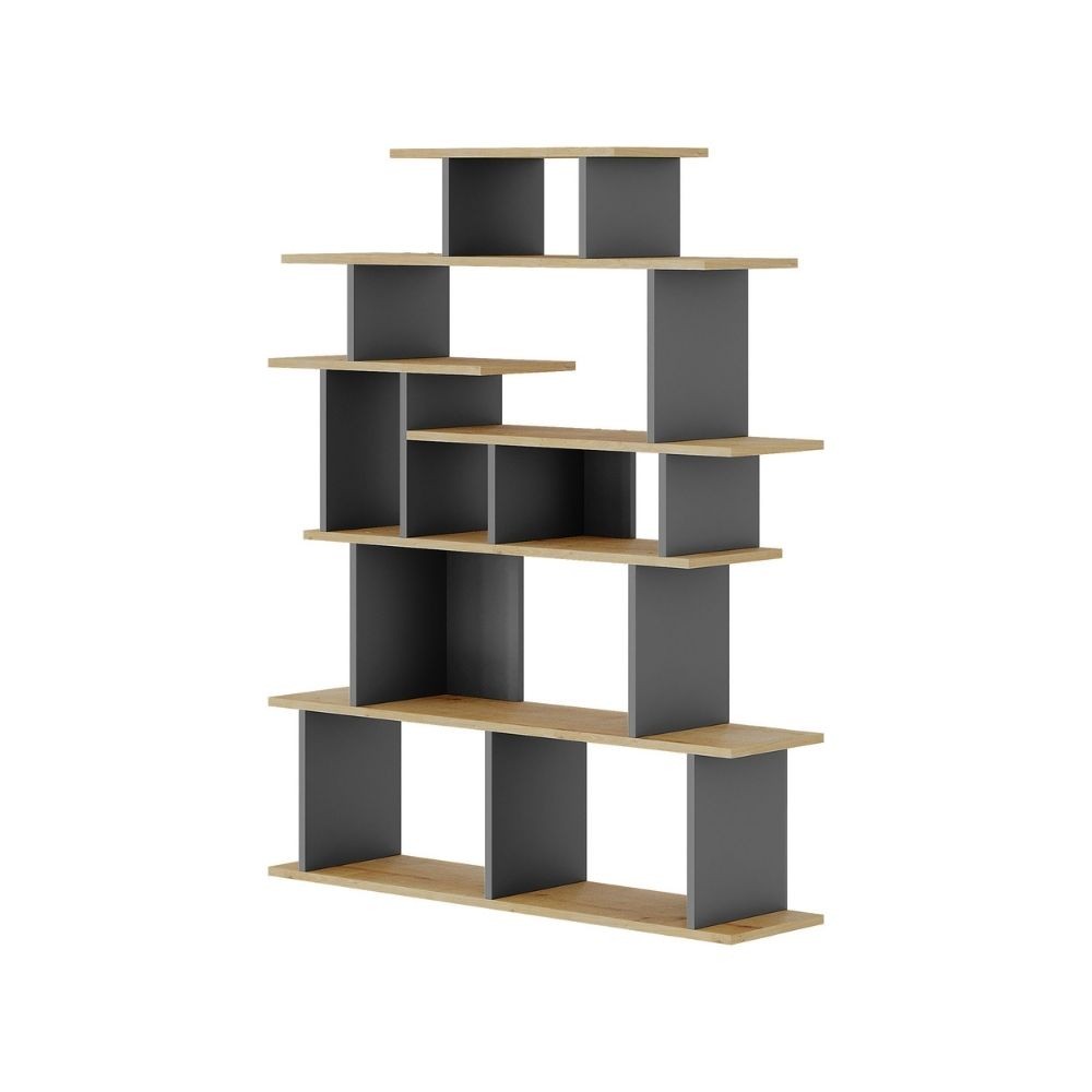 Libreria design Apollon – Rovere e antracite – immagine 6