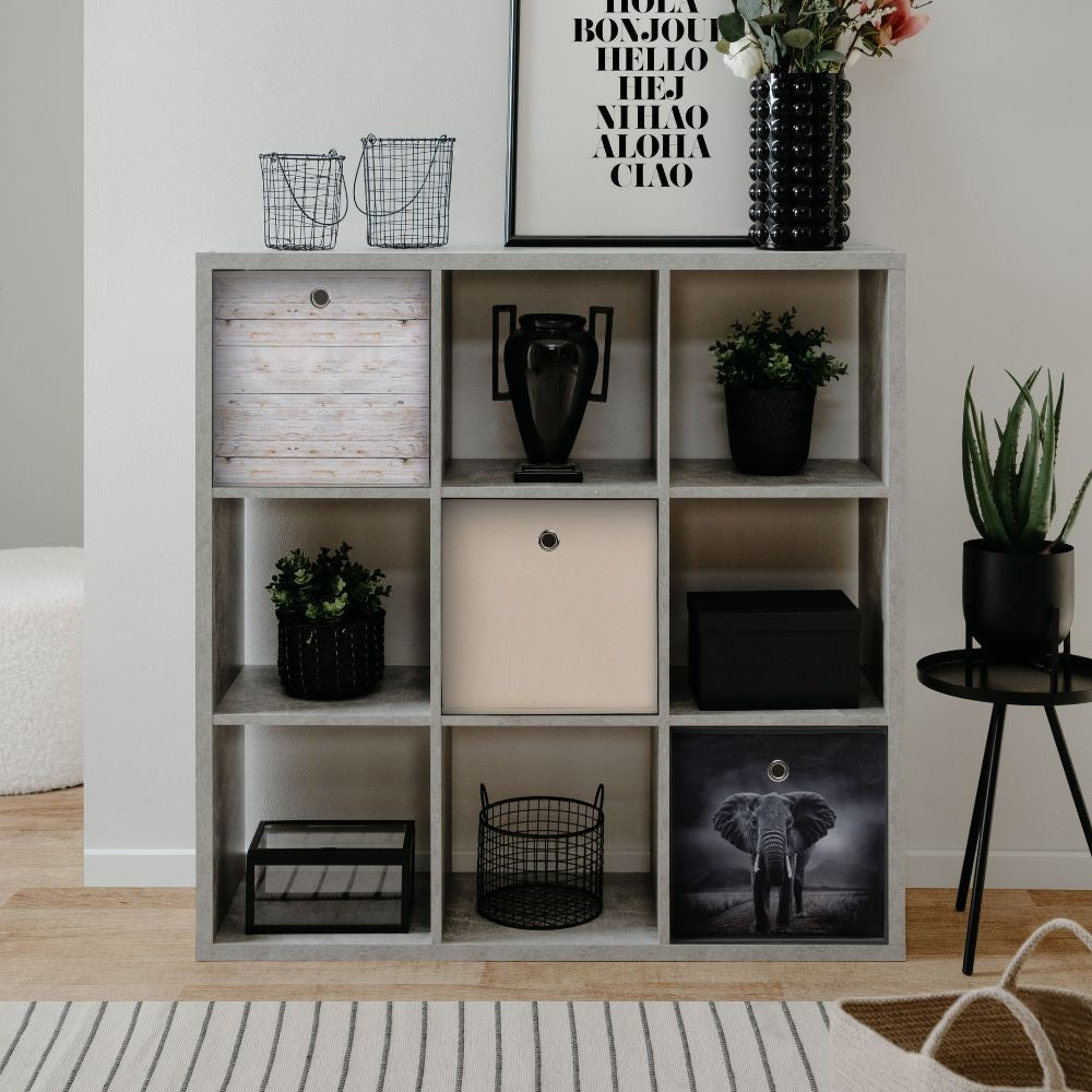 Libreria divisorio Max9 – Cemento – immagine 3