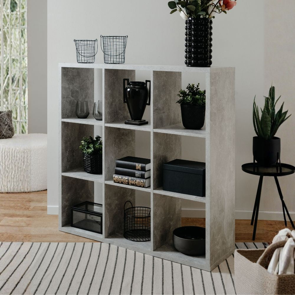 Libreria divisorio Max9 – Cemento – immagine 4