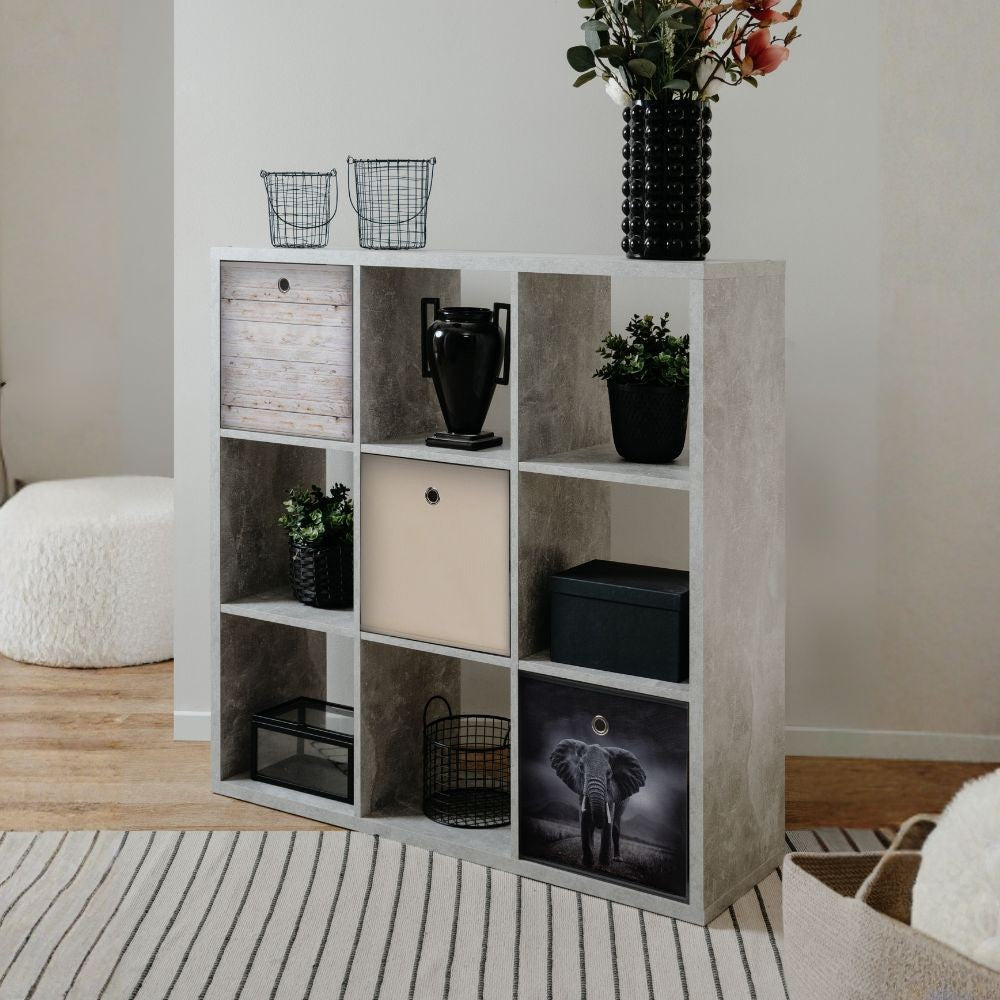 Libreria divisorio Max9 – Cemento – immagine 5