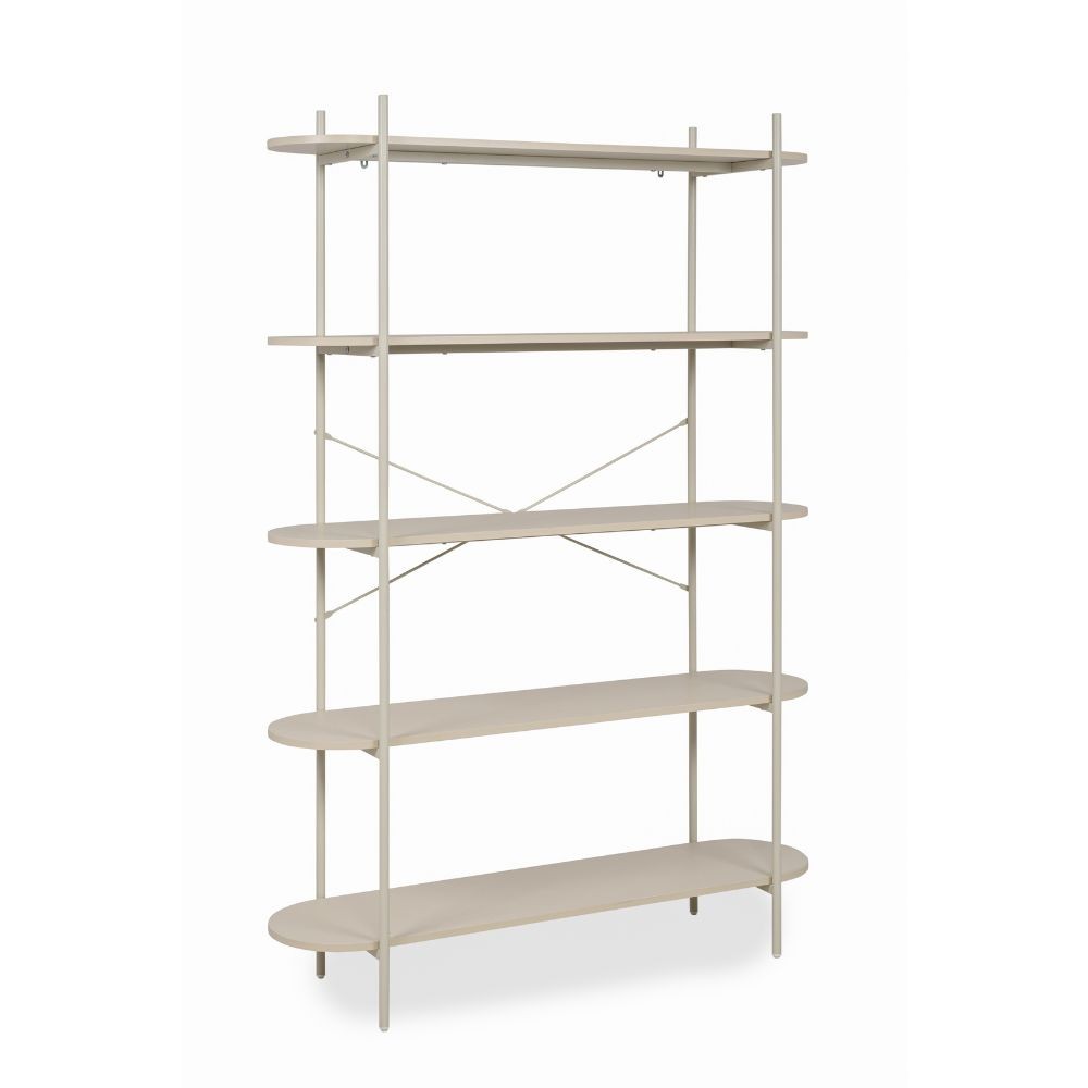 Libreria Hanoi20B con 5 ripiani – Beige – immagine 3
