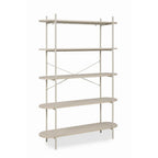 Libreria Hanoi20B con 5 ripiani – Beige – immagine 3