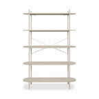 Libreria Hanoi20B con 5 ripiani – Beige – immagine 2