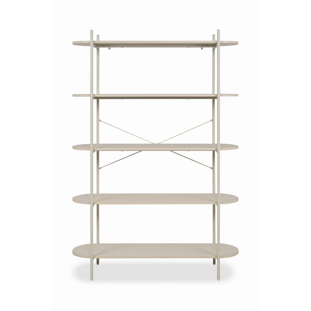 Libreria Hanoi20B con 5 ripiani – Beige – immagine 2