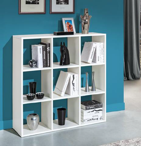 Libreria Hawai con 9 vani – Bianco larice – immagine 1