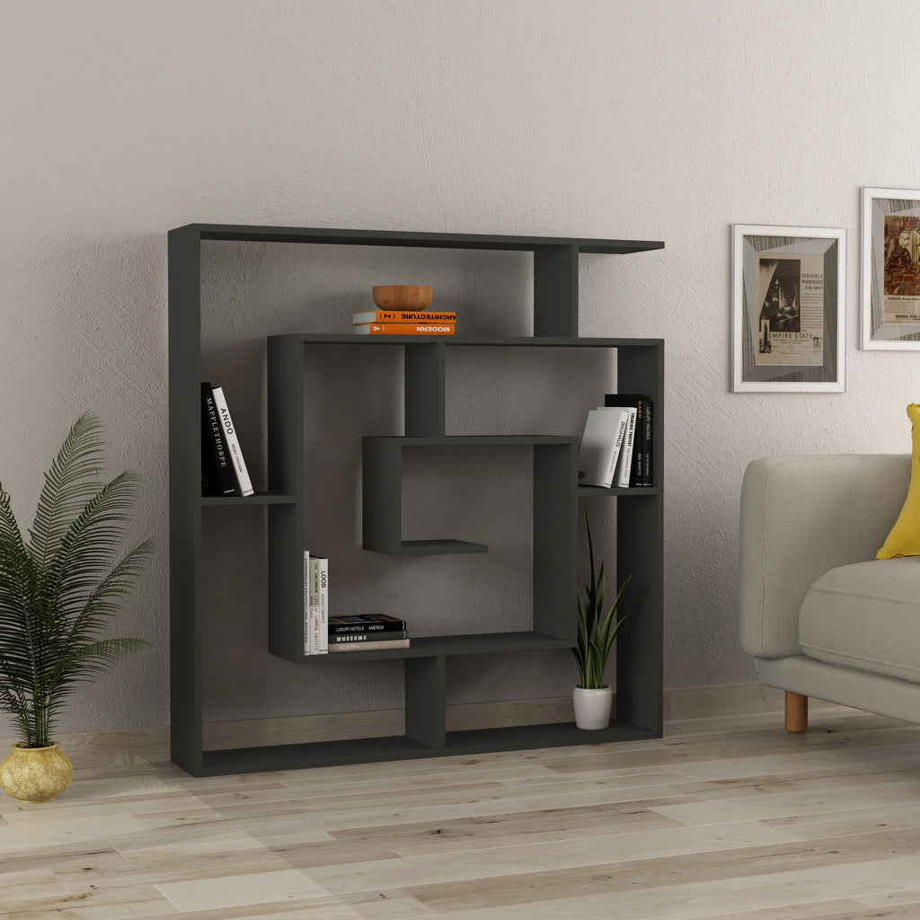 Libreria Labirent con 5 ripiani – Antracite – immagine 1