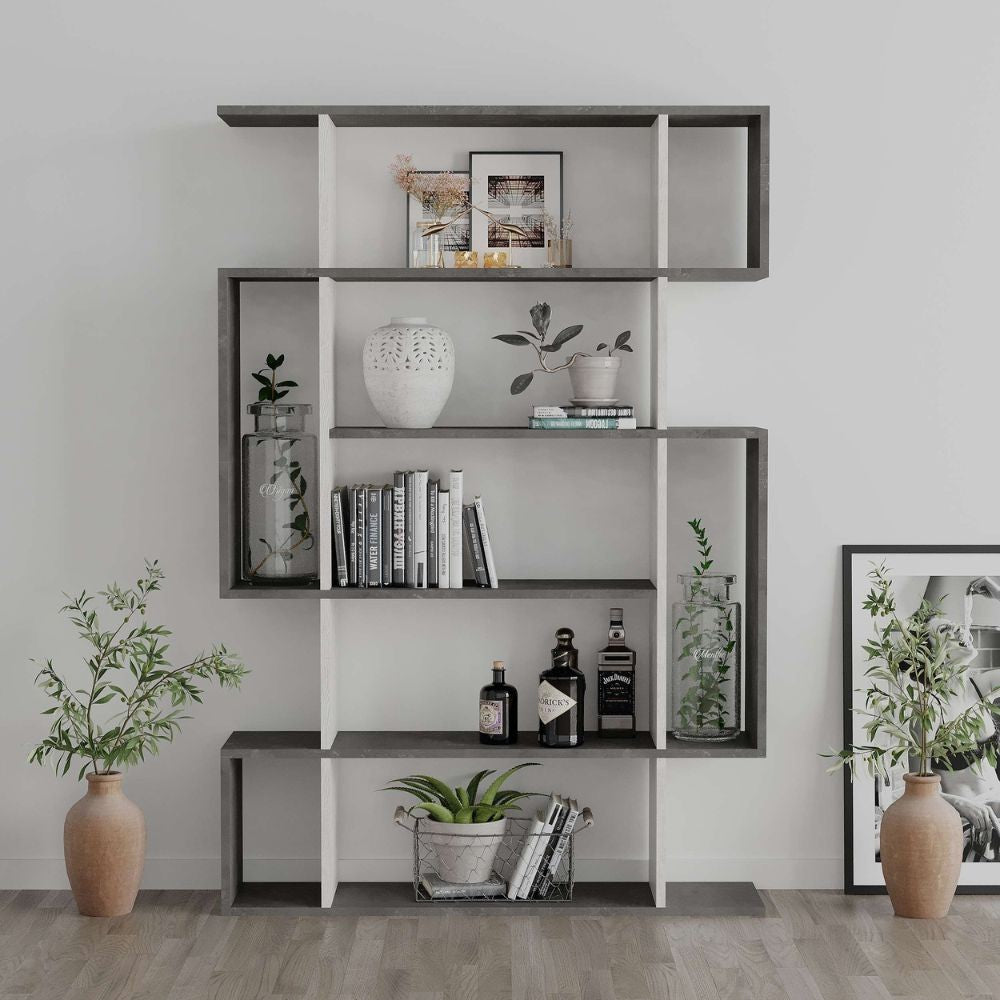 Libreria Mito – Bianco vintage e grigio – immagine 1