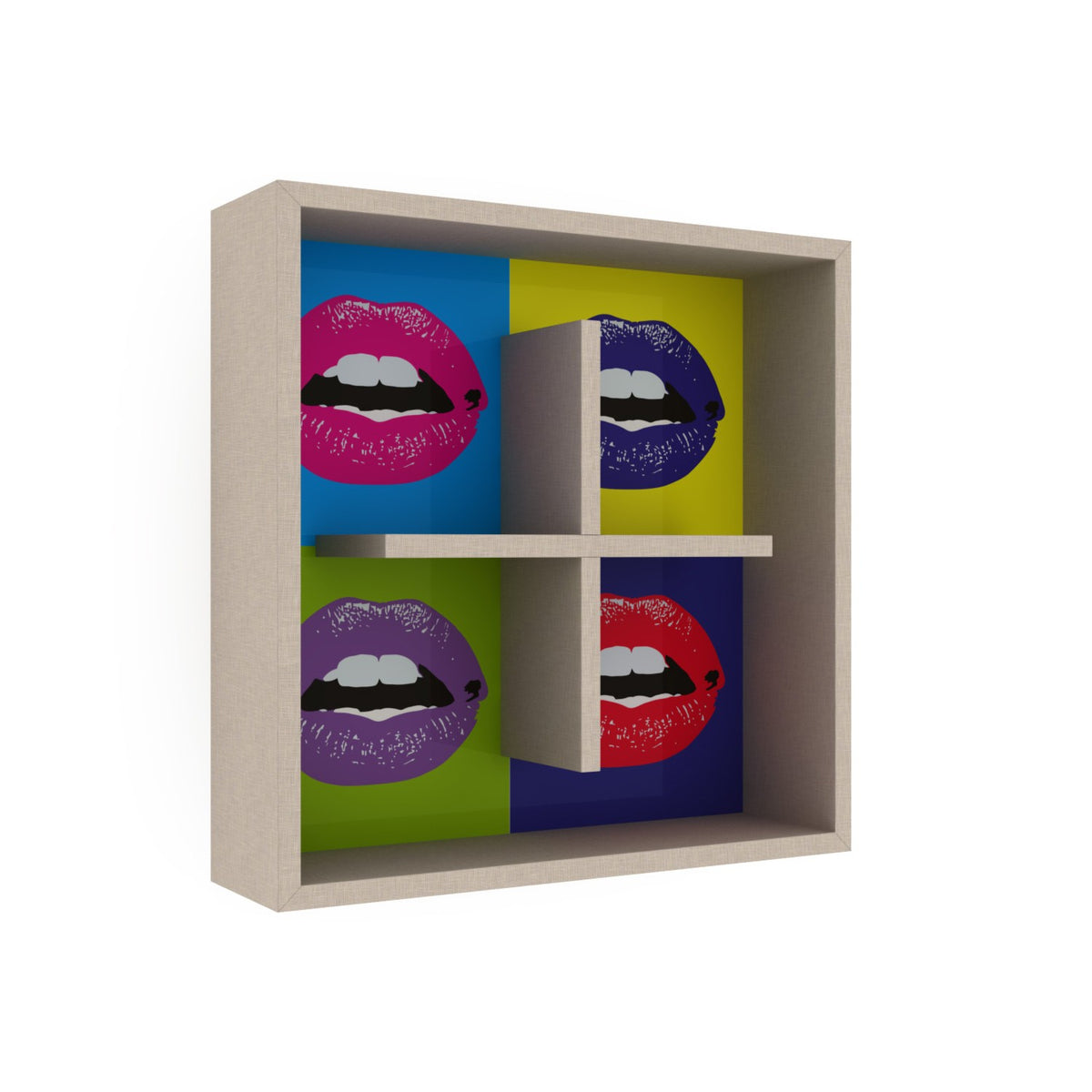 Libreria pensile Kiss – Naturale – immagine 1
