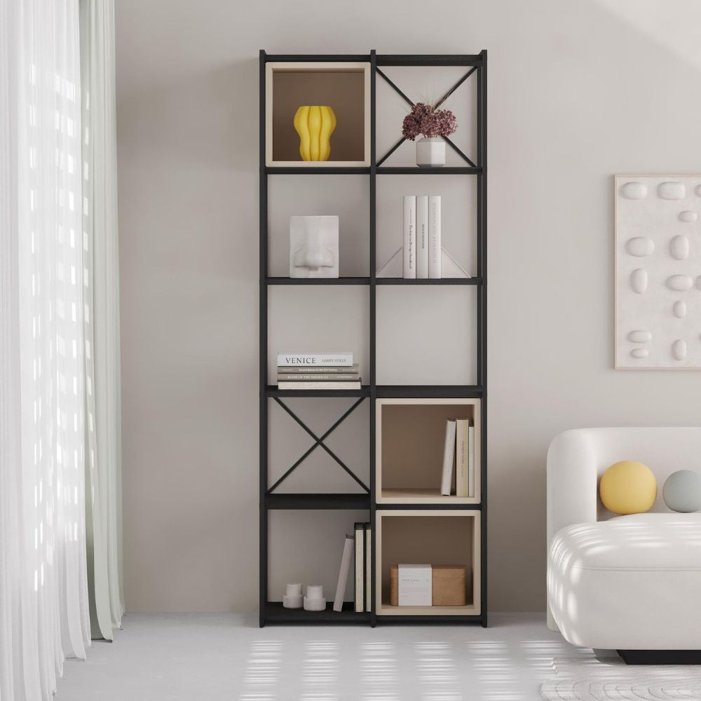 Libreria Vale Midi – Cashmere e nero – immagine 1