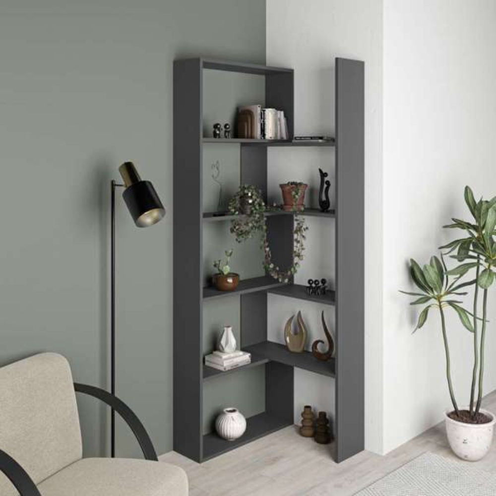 Libreria angolare estensibile Wish – Antracite – immagine 4