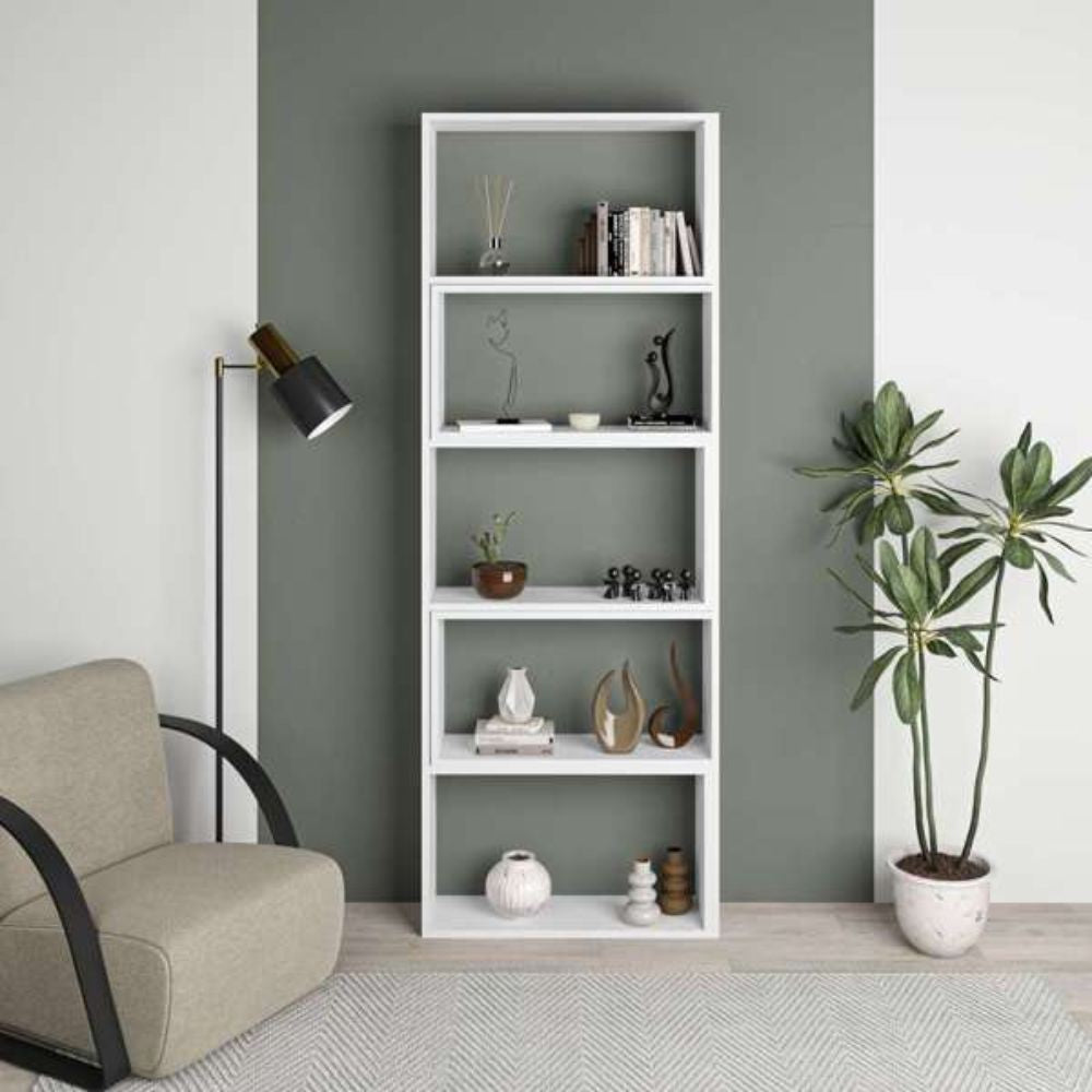 Libreria angolare estensibile Wish – Bianco – immagine 2