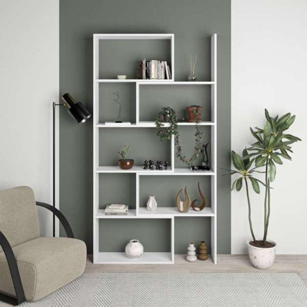 Libreria angolare estensibile Wish – Bianco – immagine 4