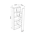 Libreria angolare estensibile Wish – Bianco – immagine 9