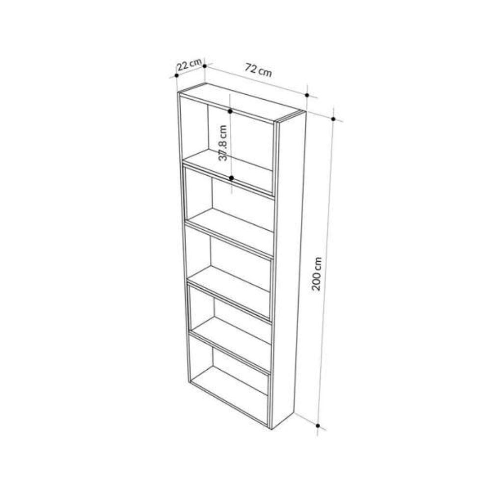 Libreria angolare estensibile Wish – Bianco – immagine 8